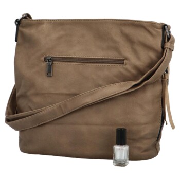 Dámska crossbody kabelka taupe - Coveri Lenhara