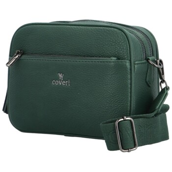 Dámska crossbody kabelka tmavozelená - Coveri Tyris