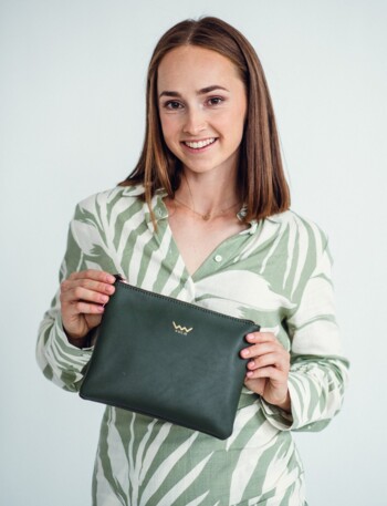 Dámska crossbody kabelka tmavozelená - Vuch Anna Dark Green