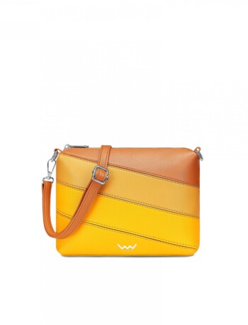 Dámska crossbody kabelka žltá - Vuch Coalie Striped Yellow