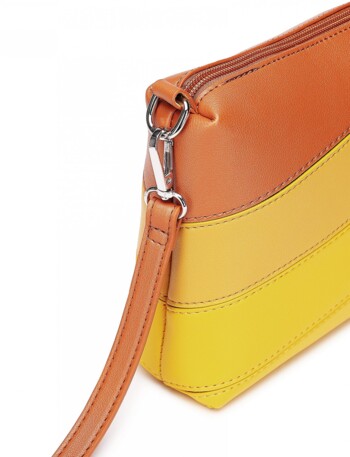 Dámska crossbody kabelka žltá - Vuch Coalie Striped Yellow