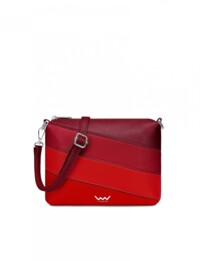 Dámska crossbody kabelka červená - Vuch Coalie Striped Red