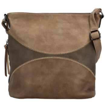 Dámska crossbody kabelka taupe - Firenze Kupri