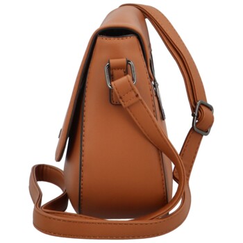 Dámska crossbody kabelka hnedá - Delami Little Charm