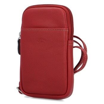 Dámske kožené crossbody vrecko červené - Katana Soffix