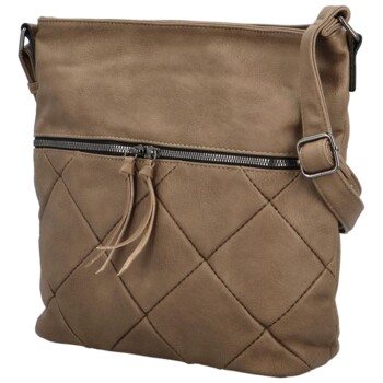 Dámska crossbody kabelka taupe - Coveri Ariff