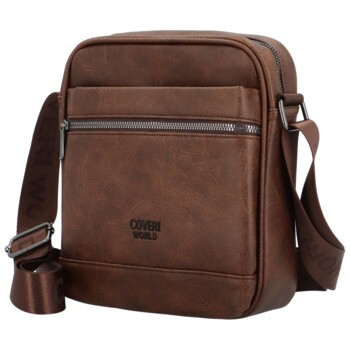 Pánska crossbody taška coffee - Coveri Arnolf