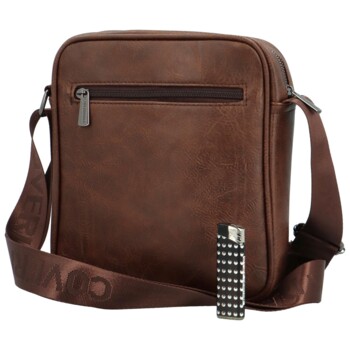 Pánska crossbody taška coffee - Coveri Arnolf