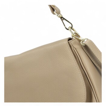 Dámska kožená crossbody taupe - Delami Yvette