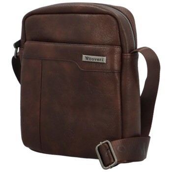 Pánska crossbody taška coffee - Coveri Zaviar