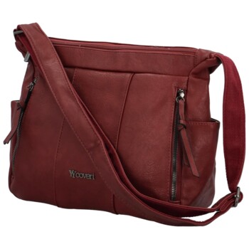 Dámska crossbody kabelka vínová - Coveri Rajsa