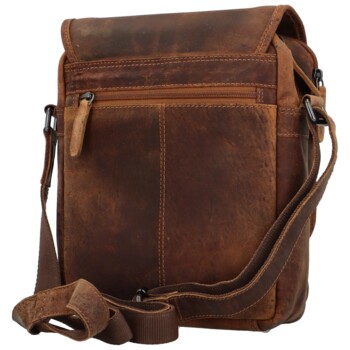 Pánska kožená crossbody taška camel - Greenwood Bertil