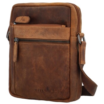 Kožená crossbody taška camel - GreenWood Mortes