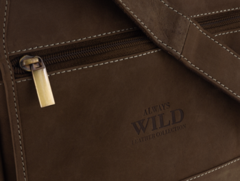 Pánska kožená crossbody/taška hnedá - Wild Trewor