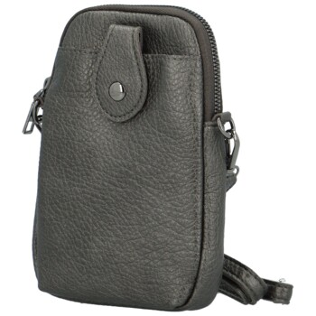 Dámska crossbody kabelka tmavo strieborná - MaxFly Tiffara