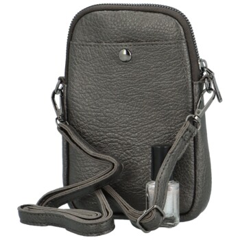 Dámska crossbody kabelka tmavo strieborná - MaxFly Tiffara