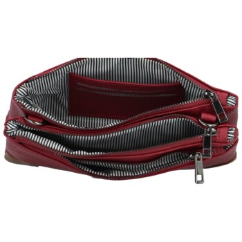 Dámska crossbody kabelka tmavo červená - MaxFly Kandes