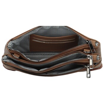 Dámska crossbody kabelka tmavo béžová - MaxFly Kandes