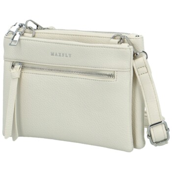 Dámska crossbody kabelka krémová - MaxFly Fidelia