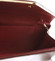 Štýlová dámska listová kabelka vzorovaná tmavočervená - Delami HD743